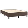 vidaXL Boxspring-s&auml;ngram brun 140x190 cm konstl&auml;der