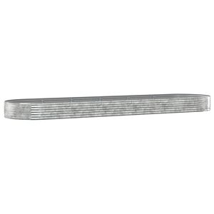 vidaXL Odlingsl&aring;da galvaniserat st&aring;l 523x140x36 cm silver