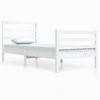 vidaXL S&auml;ngram vit massiv furu 90x200 cm