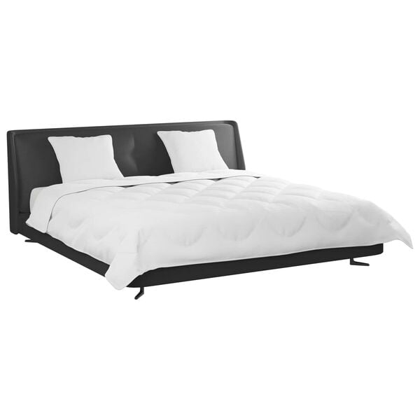 vidaXL Täckeset med kudde 3 pcs Vit Mikrofiber och Dunfjäder