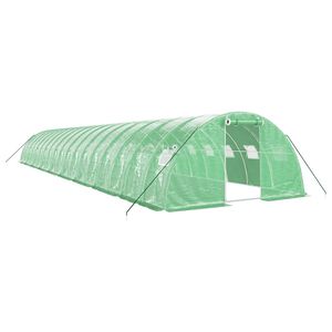 vidaXL V&auml;xthus med st&aring;lram gr&ouml;n 72 m&sup2; 18x4x2 m
