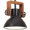 vidaXL H&auml;nglampa industriell 25 W svart rund 19 cm E27