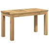 vidaXL Kaffeebord Vit 60,5 x 30 x 36 cm Massivt Akaciatr&auml;
