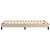 vidaXL Boxspring-s&auml;ngram cappuccino 120x200 cm konstl&auml;der