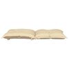 vidaXL Stolsdynor 4 st beige 100x50x7 cm tyg