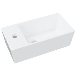 vidaXL Handfat vit 48x25x15 cm keramik