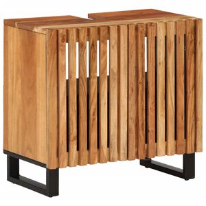 vidaXL Tv&auml;ttst&auml;llssk&aring;p 62x34x58 cm massivt akaciatr&auml;
