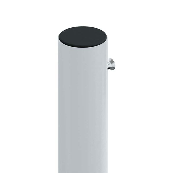 vidaXL Infällbar sidomarkis svart 180x1200 cm