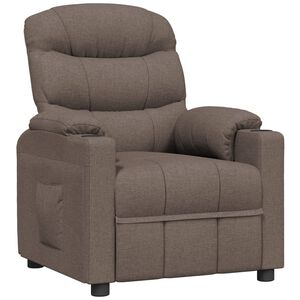 vidaXL Reclinerf&aring;t&ouml;lj taupe tyg
