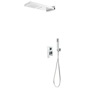 vidaXL Duschsystem rostfritt st&aring;l 201 silver