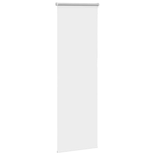 vidaXL Rullgardin m&ouml;rkl&auml;ggning vit 50x130 cm tyg bredd 45,7 cm
