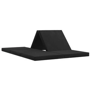 vidaXL F&auml;llbar Soffbed 140 x 67 x 45 cm Svart