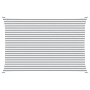 vidaXL Solskugge segel Ljusgr&aring; och vit. 6 x 4 m 100% polyester oxford