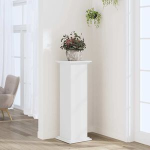 vidaXL V&auml;xtst&auml;ll vit 33x33x100 cm konstruerat tr&auml;