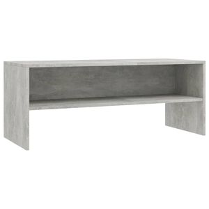 vidaXL Tv-b&auml;nk betonggr&aring; 100x40x40 cm konstruerat tr&auml;