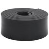 vidaXL Gummikant f&ouml;r sn&ouml;plog svart 250x8x1 cm