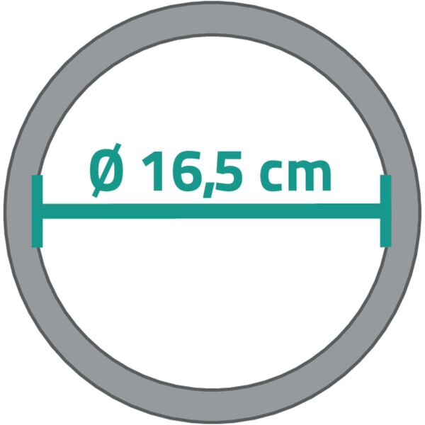 RIDDER Sminkspegel Pocahontas M 16,5 cm krom