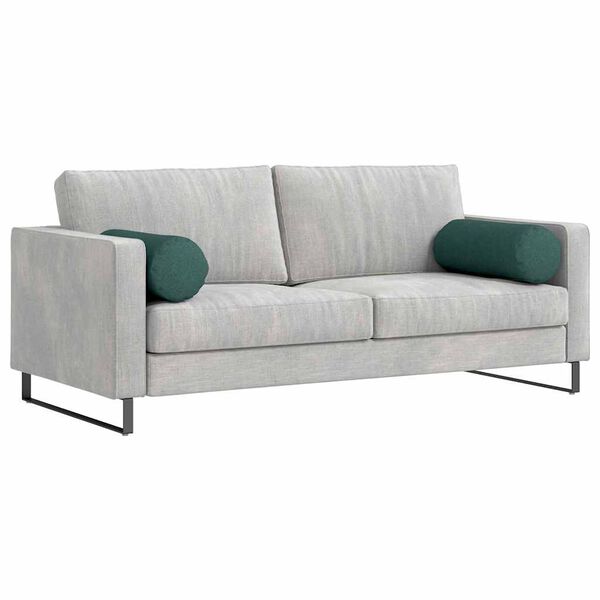 vidaXL Bolsterkuddar 2 pcs M&ouml;rkgr&ouml;n &Oslash; 25 x 70 cm tyg