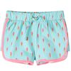 Shorts f&ouml;r barn med sn&ouml;re ljus mint 116