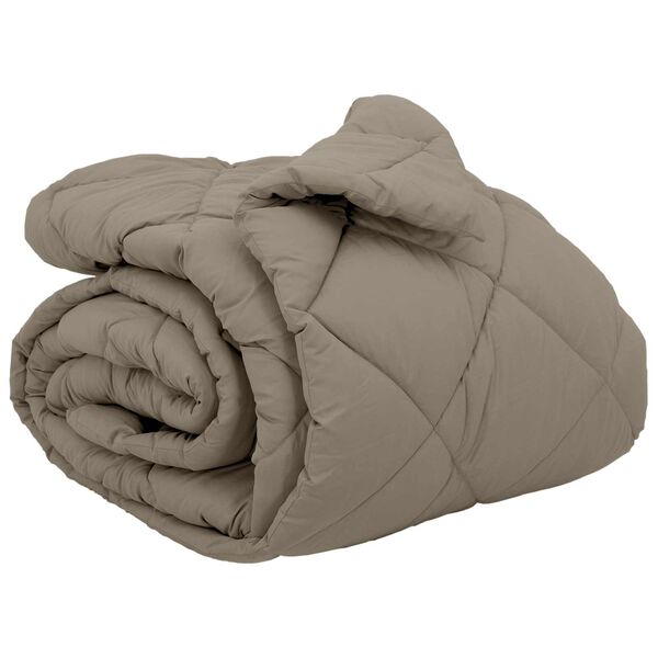 vidaXL Vinter T&auml;cke Ljusgr&aring; 200 x 220 cm Mikrofiber