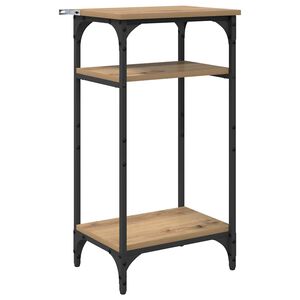 vidaXL Sidobord med hylla Artisan Ek 40 x 30 x 75 cm Konstruerat tr&auml;