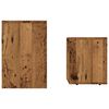 vidaXL Satsbord 2 st åldrat trä konstruerat trä