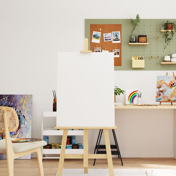 vidaXL Str&auml;ckt canvasduk 12 st vit tyg och massiv furu