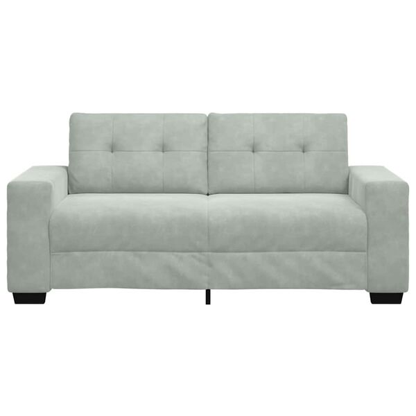 vidaXL Loveseat soffa ljusgrå 140 cm sammet