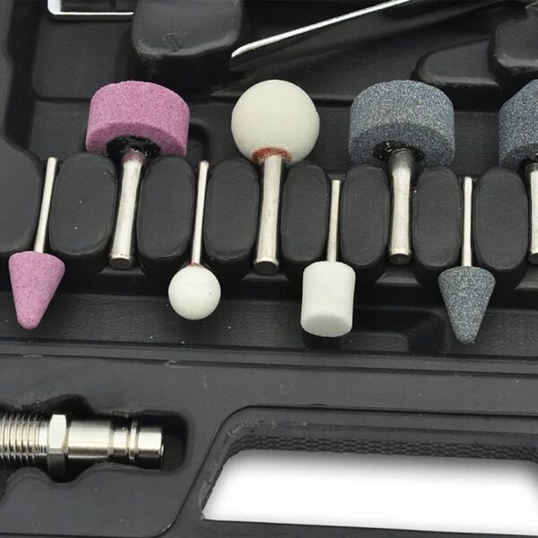 vidaXL Slipmaskin tryckluftsdriven 16 delar 1/4"