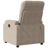 vidaXL Reclinerfåtölj taupe mikrofibertyg