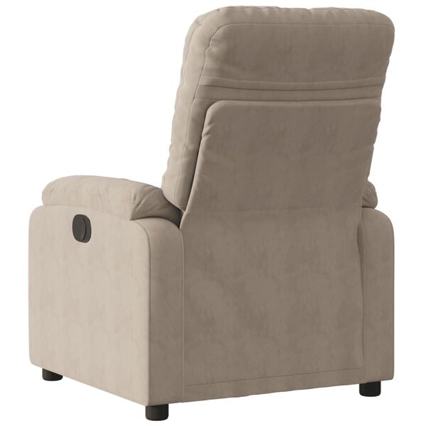 vidaXL Reclinerfåtölj taupe mikrofibertyg