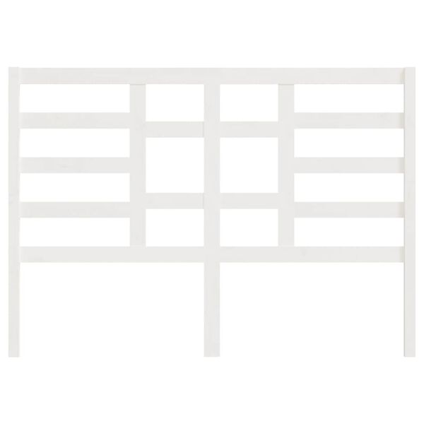 vidaXL S&auml;nggavel vit 146x4x104 cm massiv furu