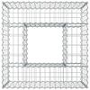 vidaXL Gabion upph&ouml;jd s&auml;ng Silver 80 x 80 x 40 cm Galvaniserat St&aring;l