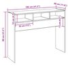 vidaXL Konsolbord &aring;ldrat tr&auml; 105x30x80 cm konstruerat tr&auml;