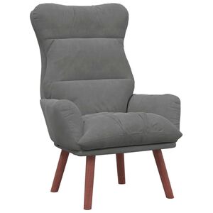 vidaXL f&aring;t&ouml;lj M&ouml;rkgr&aring; 69 x 74 x 93 cm Sammet
