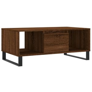 vidaXL Soffbord brun ek 90x50x36,5 cm konstruerat tr&auml;