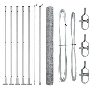vidaXL Svetsat St&aring;lstaket med Betongbas 10 x 1,6 m (B x H)
