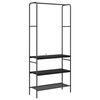 vidaXL Kl&auml;dh&auml;ngare Svart ek 77 x 30 x 171 cm Konstruerat tr&auml;