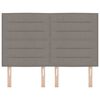 vidaXL Huvudgavel Taupe 160 cm tyg