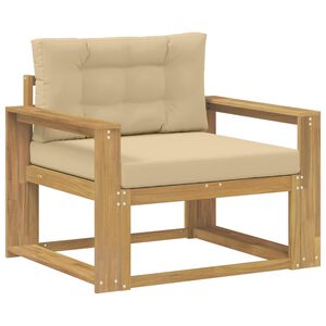 vidaXL Utomhus Mellansoffa Polyester Vit