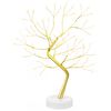 vidaXL Mini julgran Starburst 2 st Guld 12 x 50 cm St&aring;l 108 LED-lampor