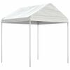 vidaXL Paviljong med tak vit 4,46x2,28x2,69 m polyeten