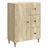 vidaXL Sideboard med l&aring;da Sonoma-ek 66 x 34,5 x 90 cm Konstruerat tr&auml;