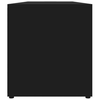 vidaXL TV-bänk svart 120x34x37 cm spånskiva
