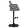 vidaXL Barstolar 2 st ljusgrå tyg