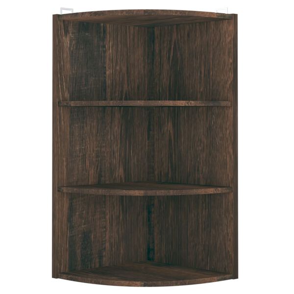 vidaXL V&auml;gghylla h&ouml;rn r&ouml;kig ek 30x31,5x60 cm konstruerat tr&auml;