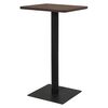 vidaXL Bistrobord m&ouml;rk ask 60x60x107 cm