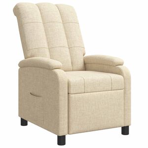 vidaXL Recliner Gr&auml;ddvit Tyg