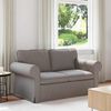 vidaXL Soffa Taupe 215 x 82 x 80 cm tyg