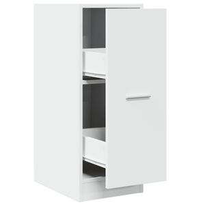 vidaXL Apotekssk&aring;p vit 30x41x77,5 cm konstruerat tr&auml;